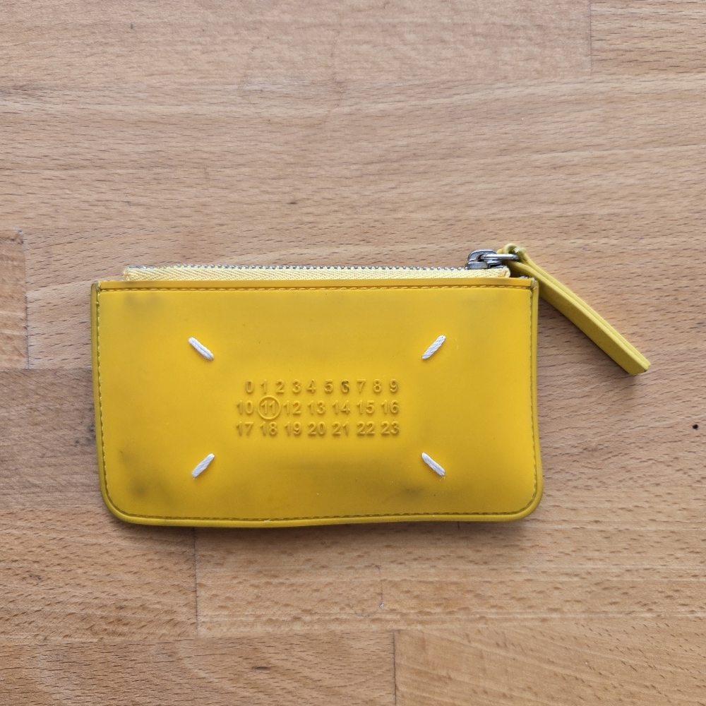 Margiela Yellow Zip Wallet